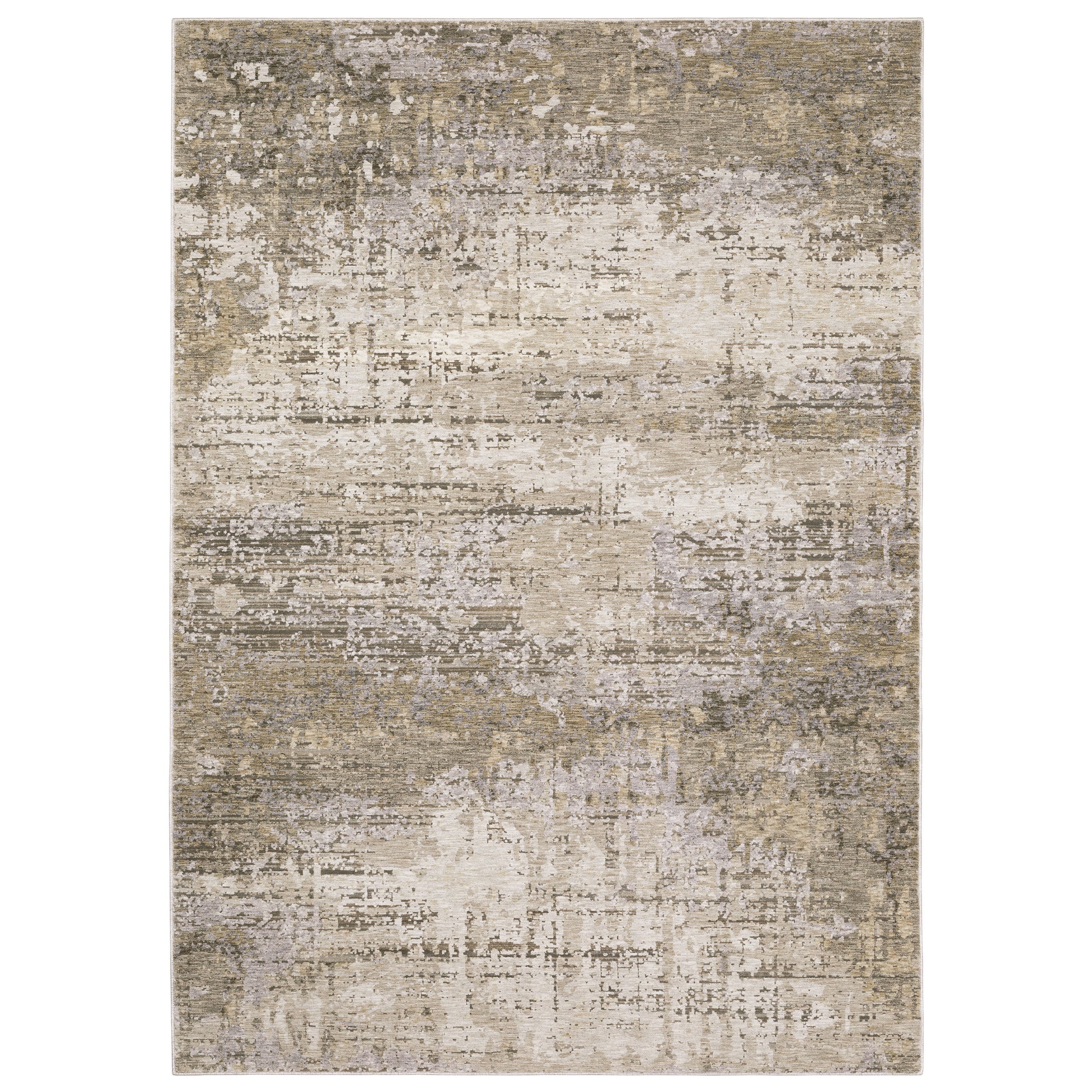 Nebulous 001H9 Beige Distressed Rug
