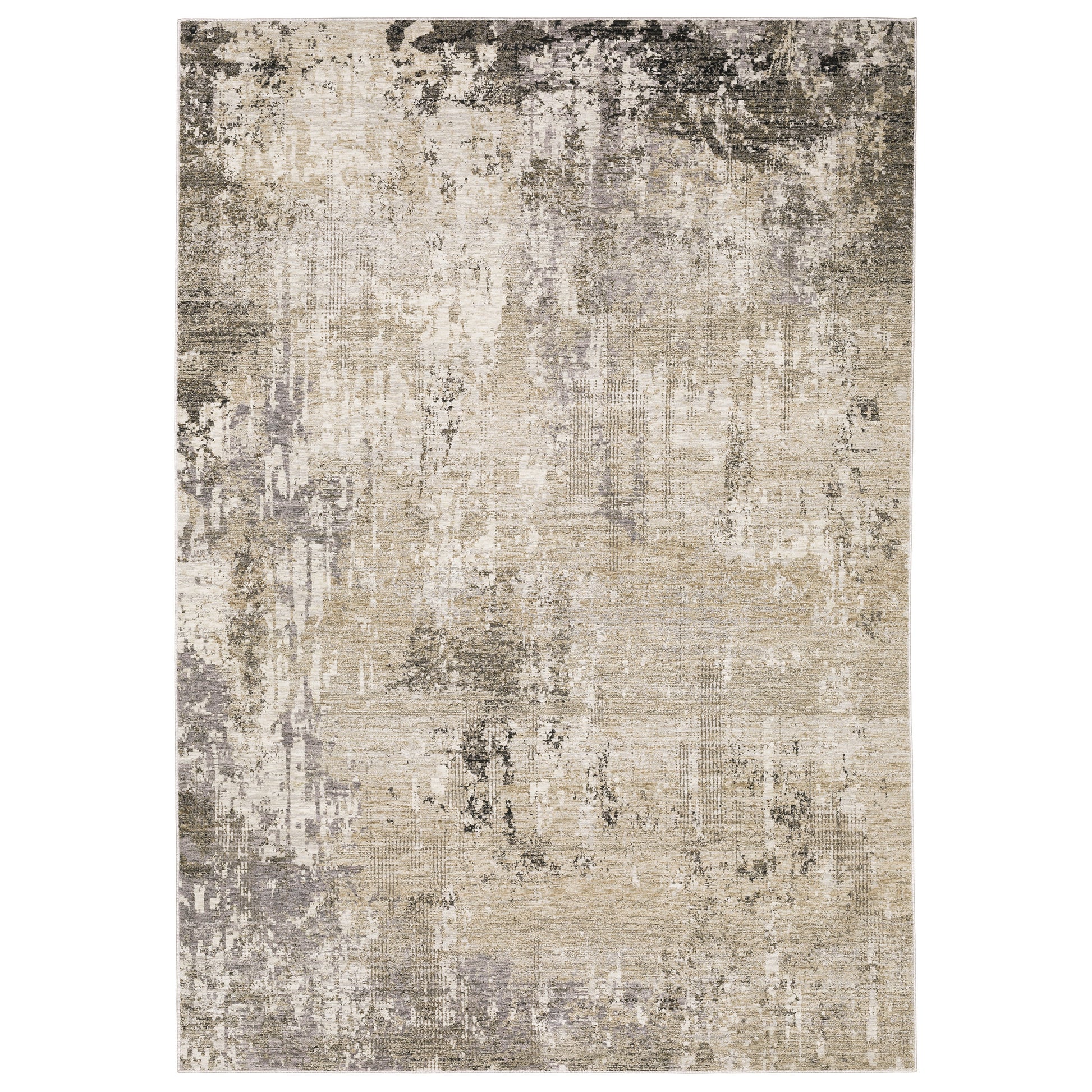 Nebulous 002X9 Beige Distressed Rug