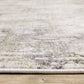 Nebulous Distressed Beige/ Grey Abstract Cut Pile Rug