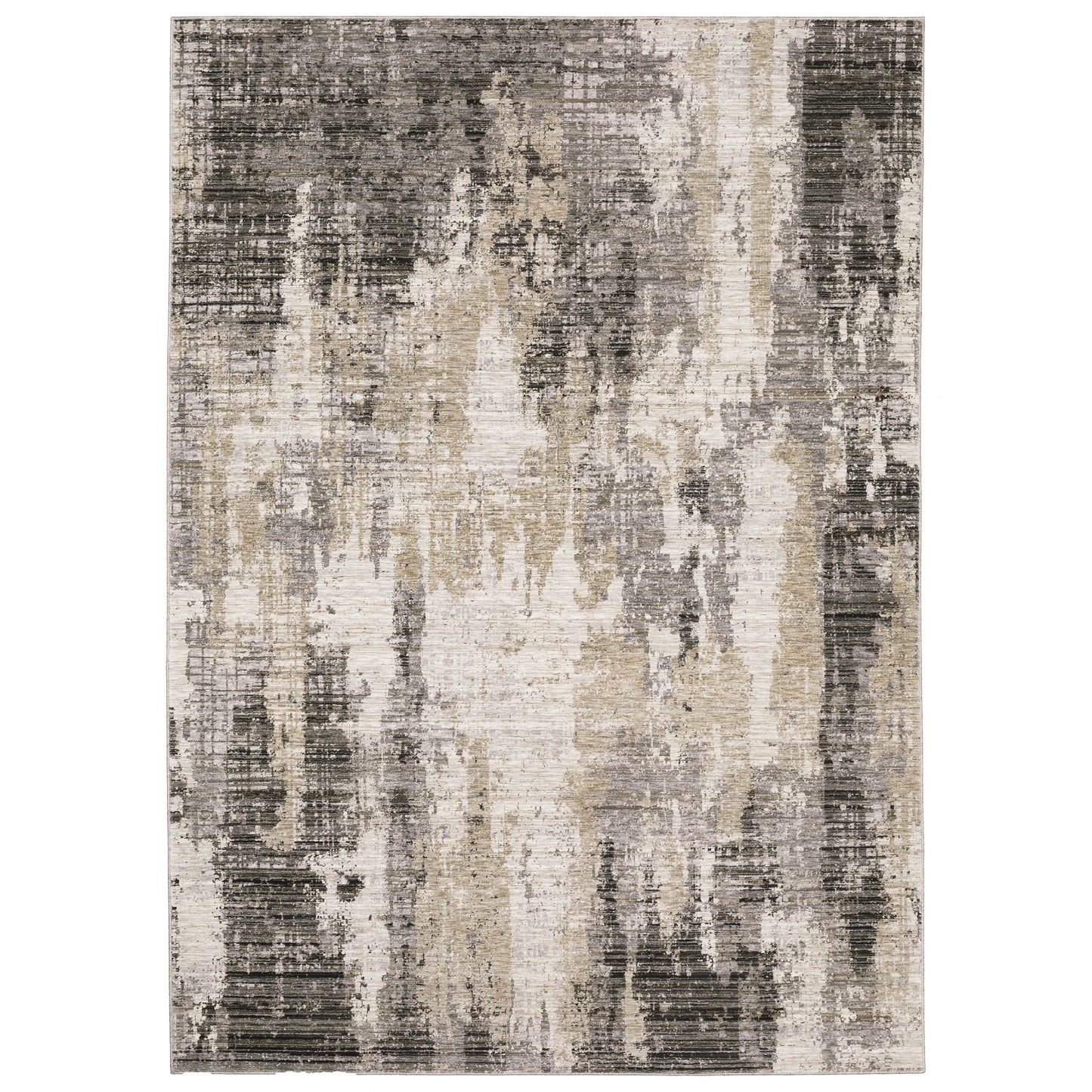 Nebulous 4151N Grey Distressed Rug