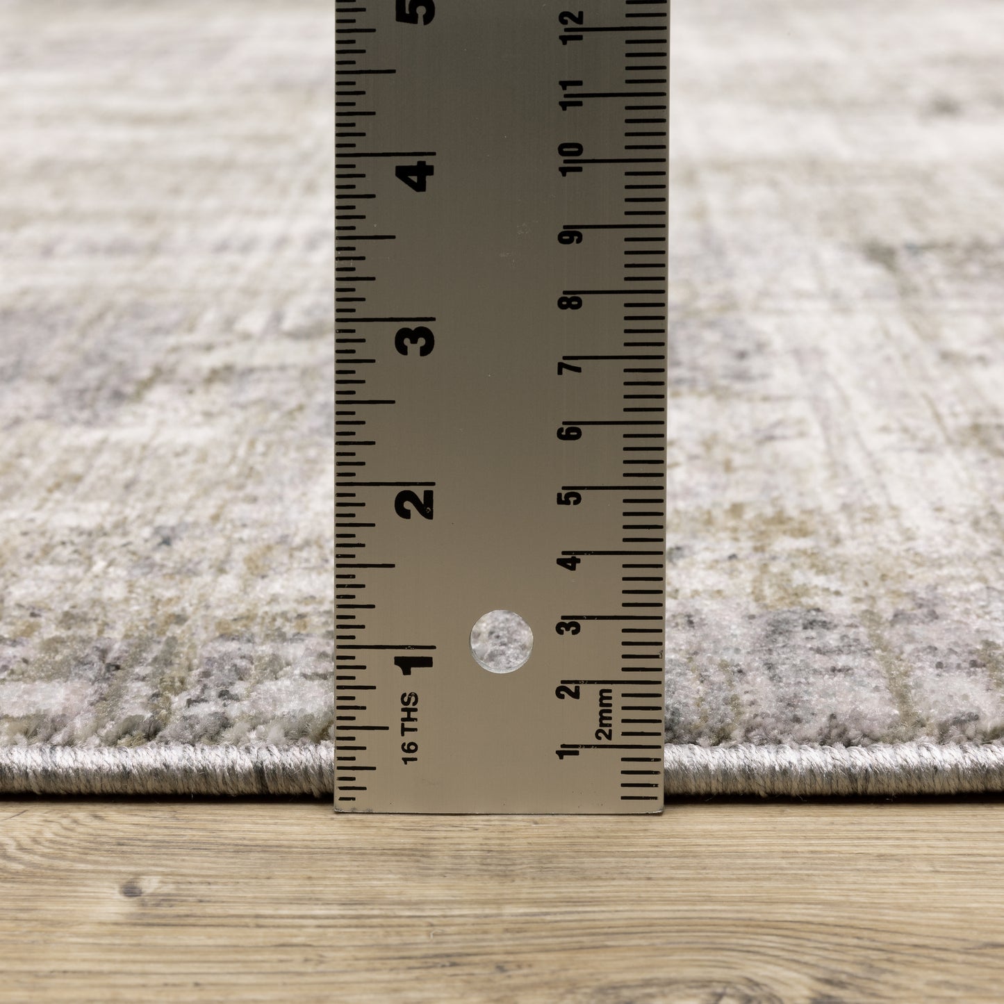 Nebulous Distressed Grey/ Beige Abstract Cut Pile Rug