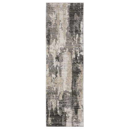 Nebulous 4151N Grey Distressed Rug
