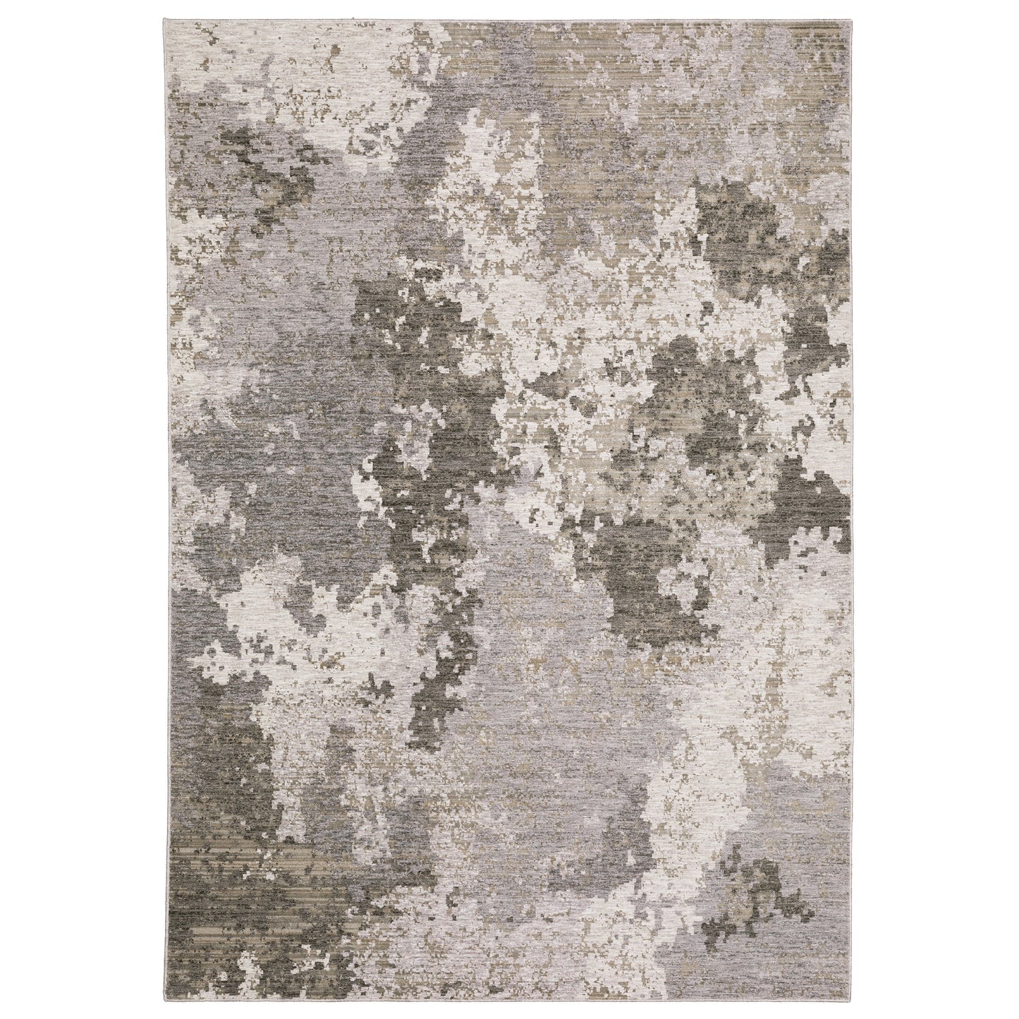 Nebulous 5091E Grey Distressed Rug