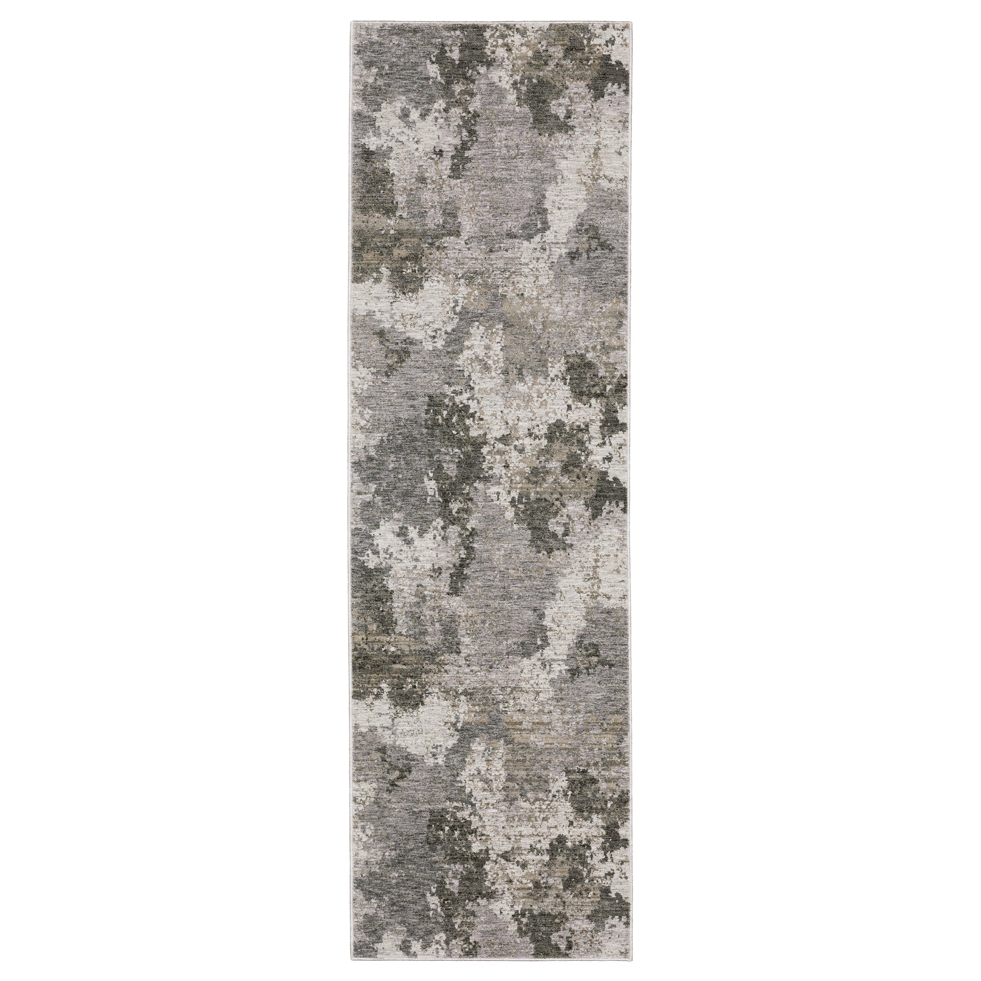 Nebulous 5091E Grey Distressed Rug