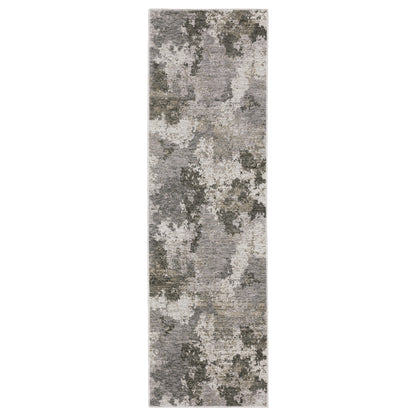 Nebulous 5091E Grey Distressed Rug