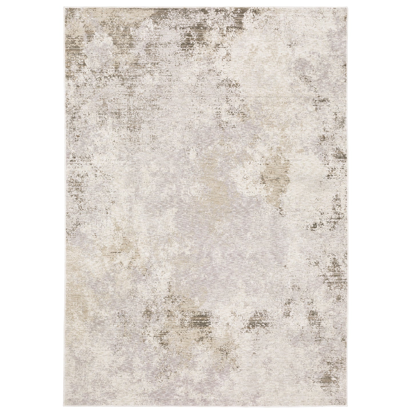 Nebulous 050J9 Ivory Distressed Rug