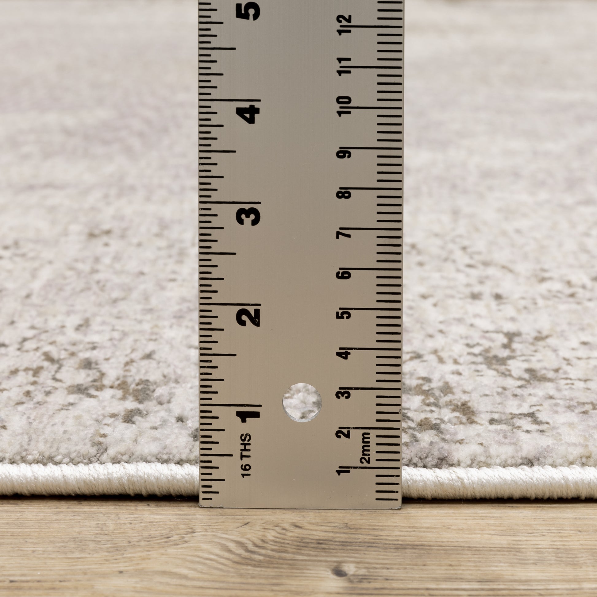 Nebulous Distressed Ivory/ Beige Abstract Cut Pile Rug