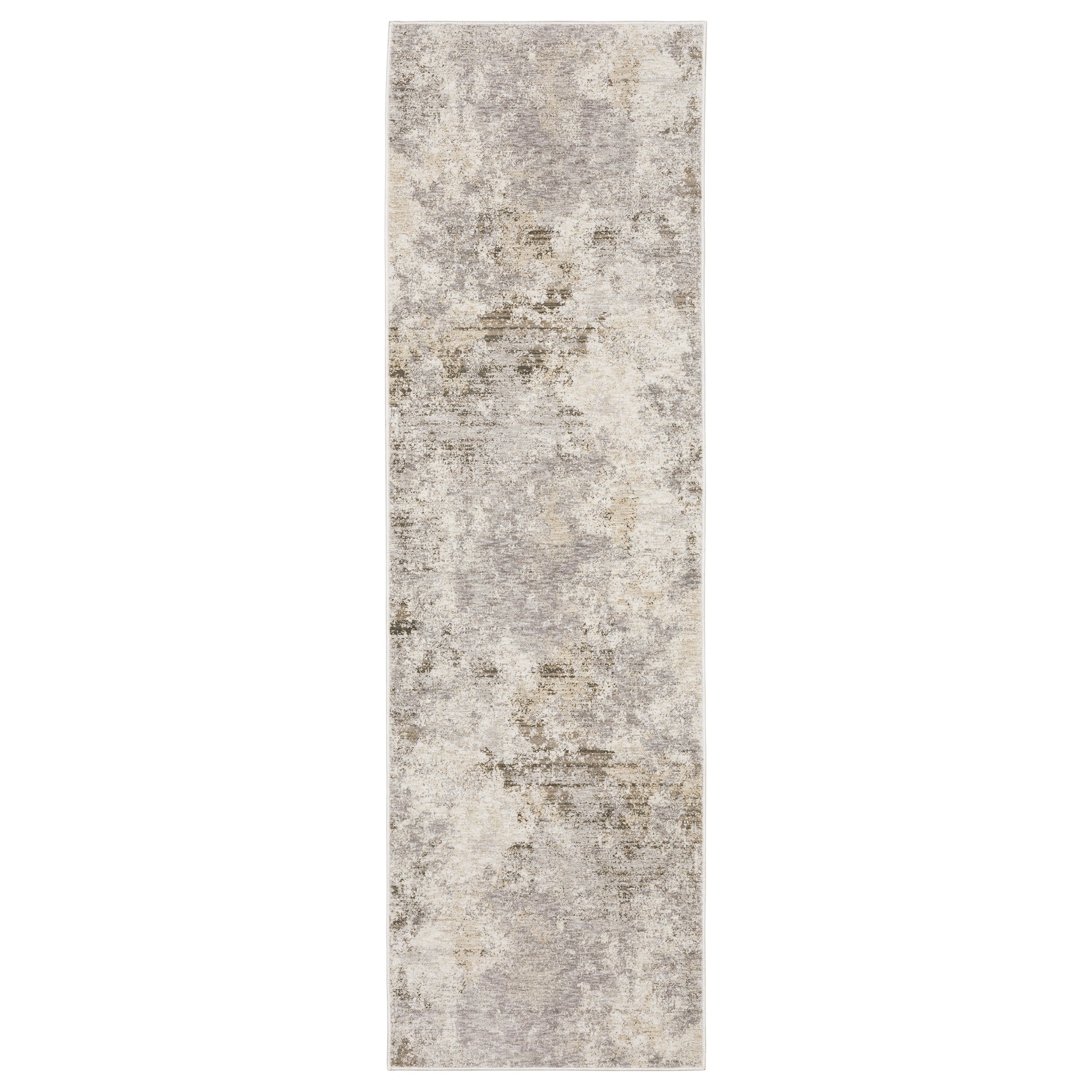 Nebulous 050J9 Ivory Distressed Rug