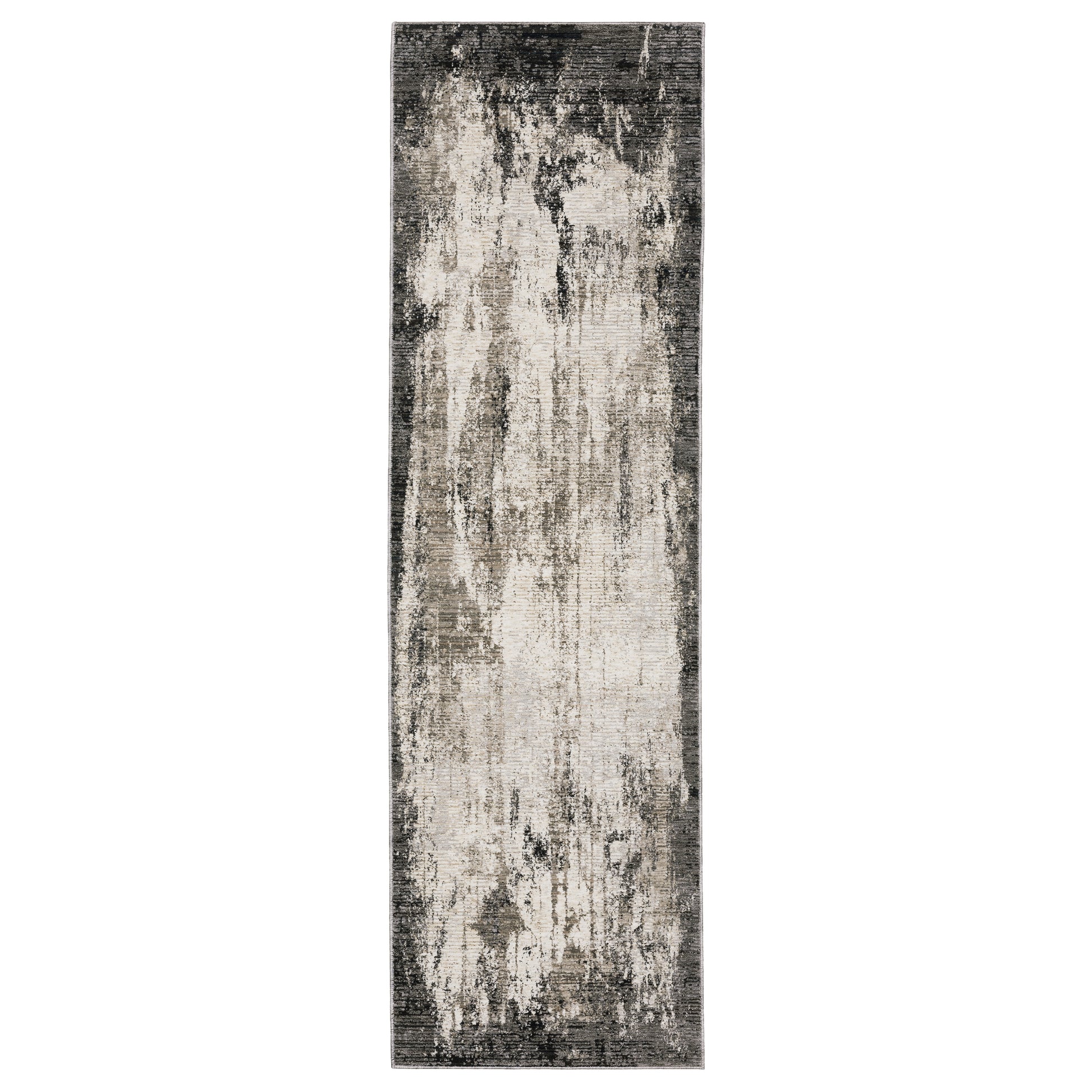 Nebulous 7151E Grey Distressed Rug