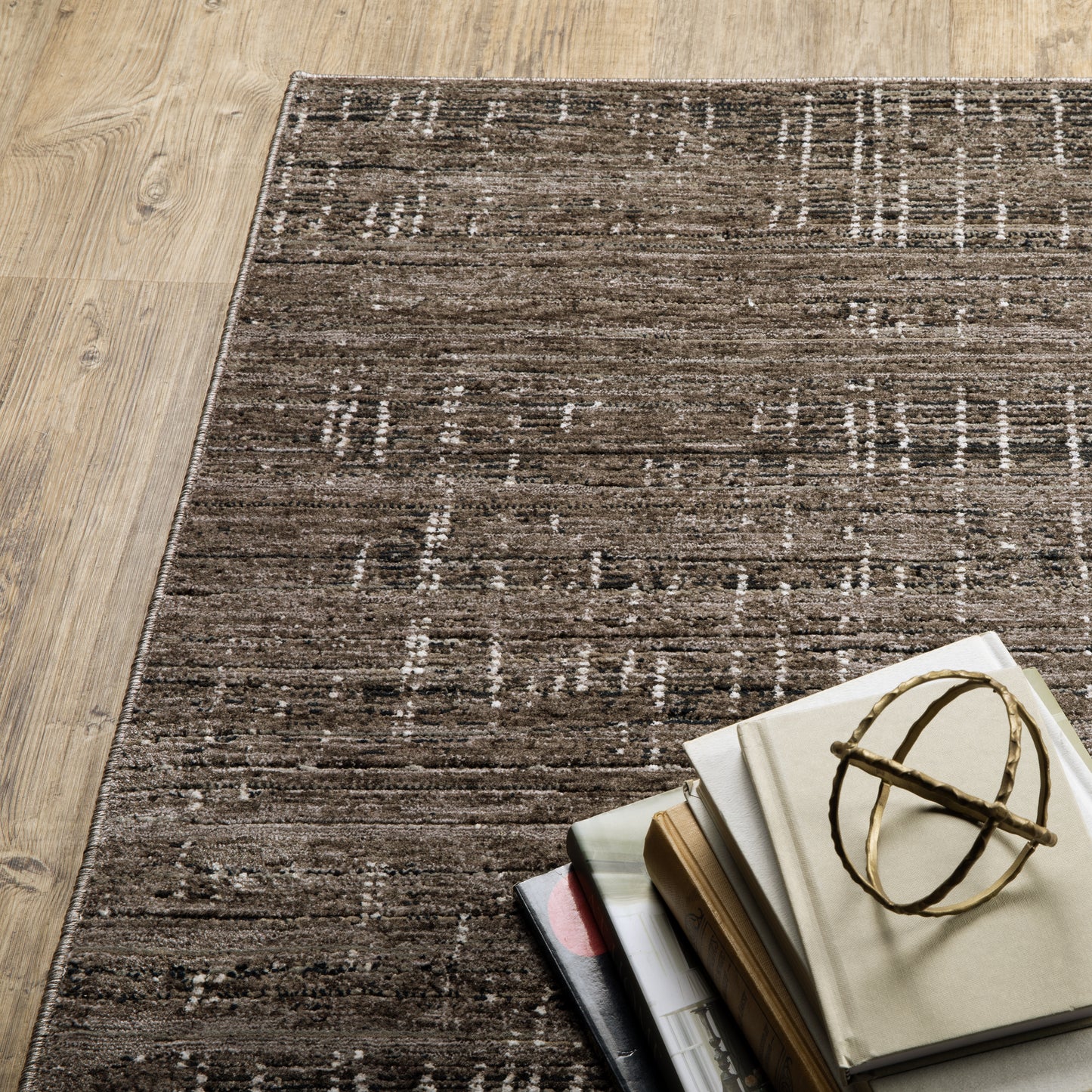 Nebulous 751D9 Charcoal Distressed Rug