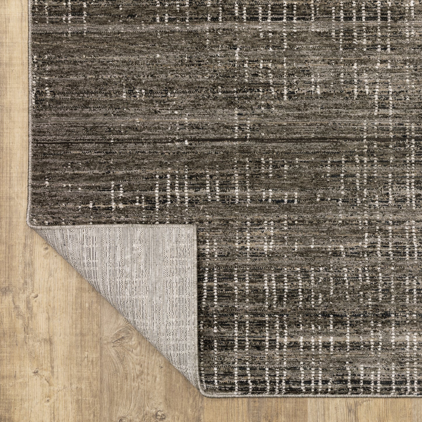 Nebulous Distressed Charcoal/ Grey Cut Pile Rug