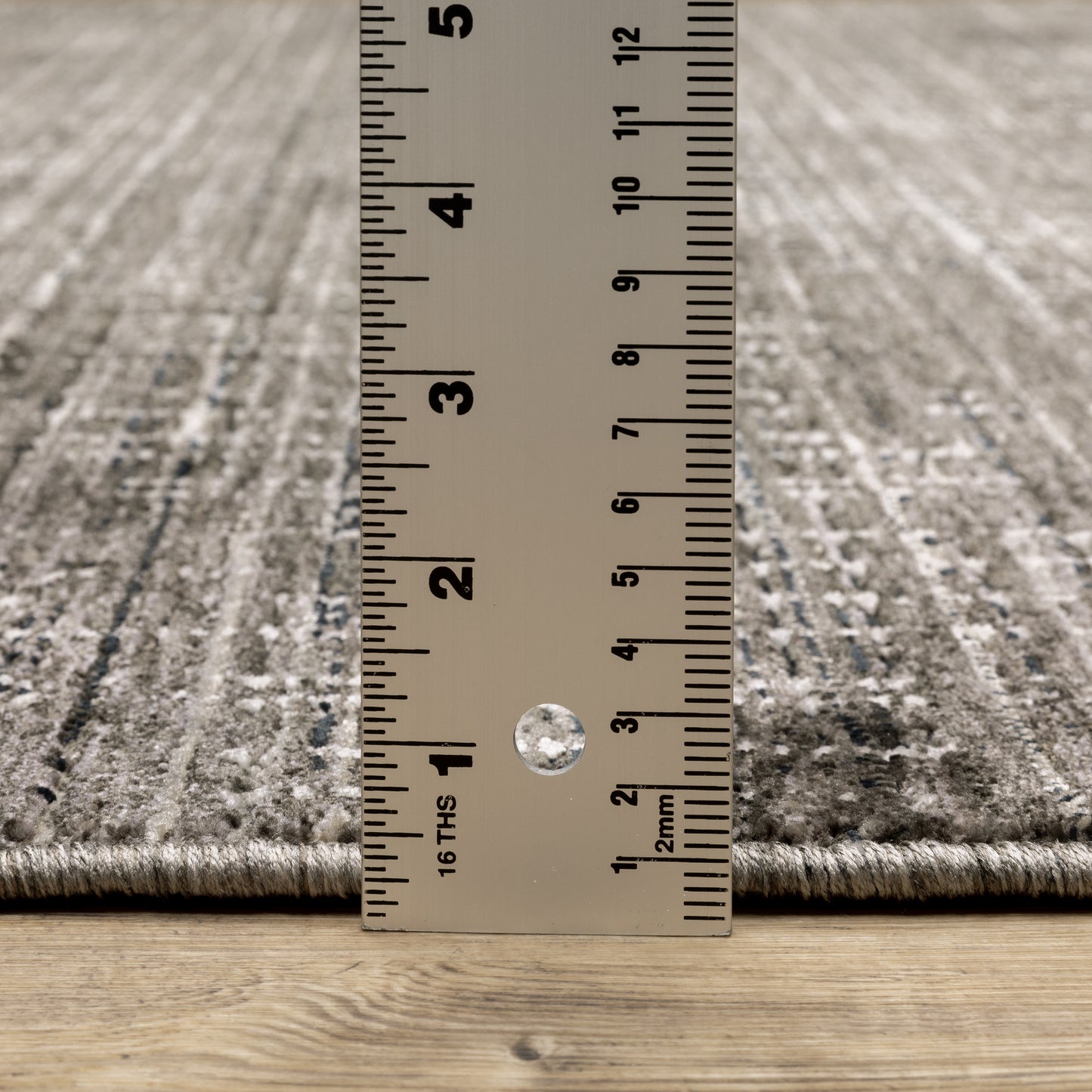 Nebulous Distressed Charcoal/ Grey Cut Pile Rug