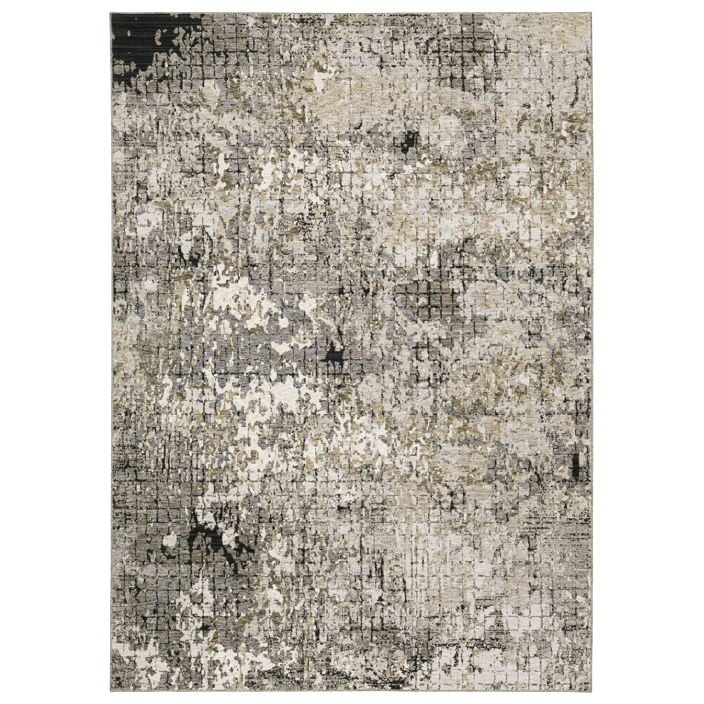 Nebulous 091D9 Grey Distressed Rug
