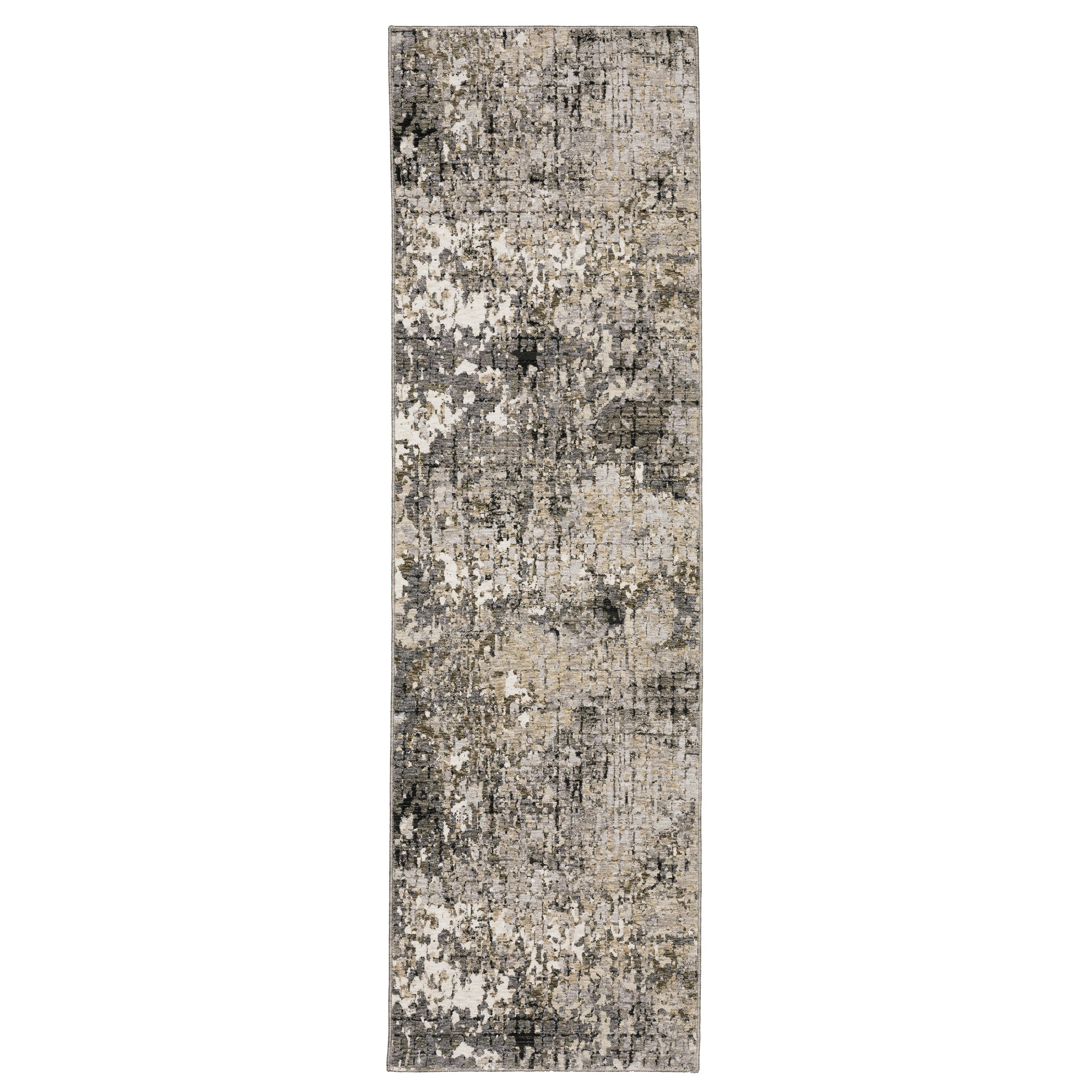 Nebulous 091D9 Grey Distressed Rug