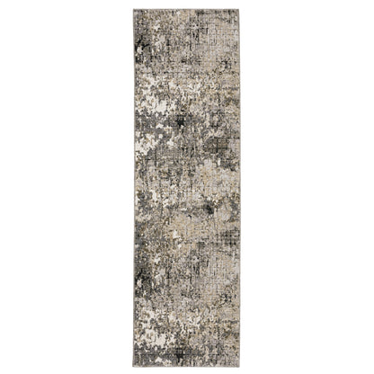 Nebulous 091D9 Grey Distressed Rug