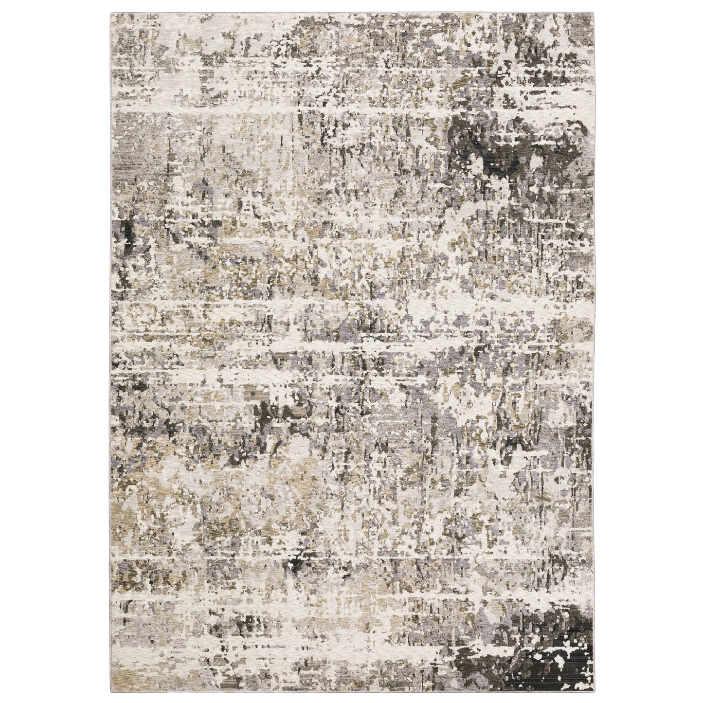 Nebulous 091L9 Grey Distressed Rug