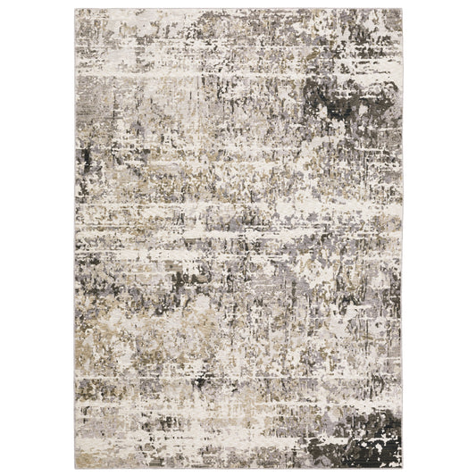 Nebulous 091L9 Grey Distressed Rug