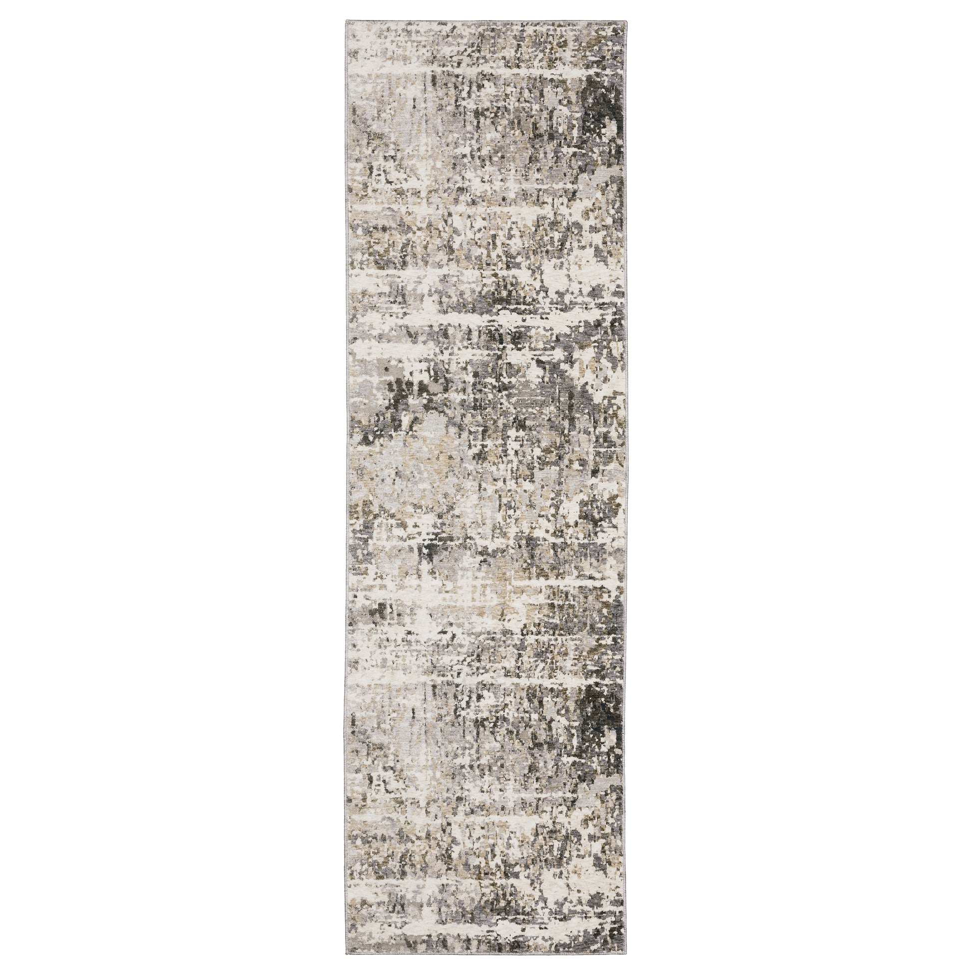 Nebulous 091L9 Grey Distressed Rug
