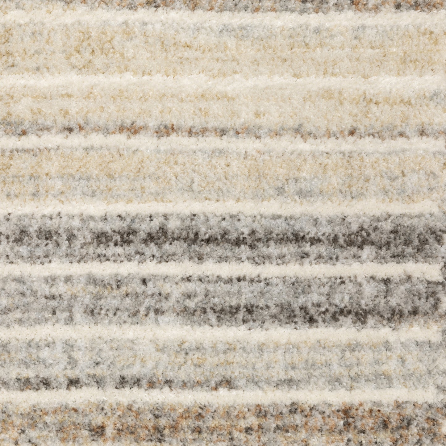 Oliver Stripe Blue/ Rust Cut Pile Rug
