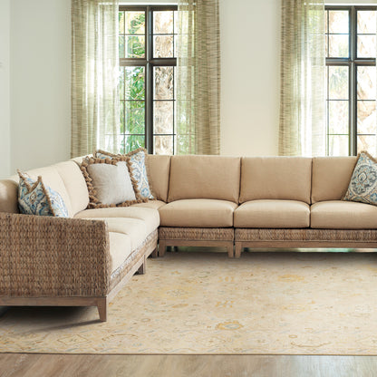Palace Oriental Beige/ Grey Cut Pile Rug