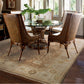 Palace Oriental Brown/ Beige Cut Pile Rug