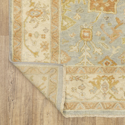 Palace Oriental Blue/ Sand Cut Pile Rug