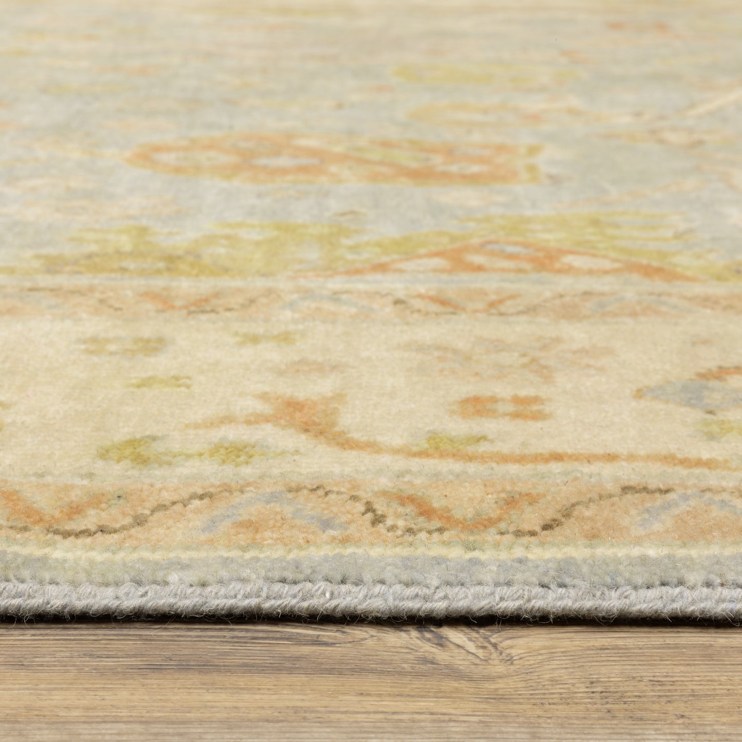 Palace Oriental Blue/ Sand Cut Pile Rug
