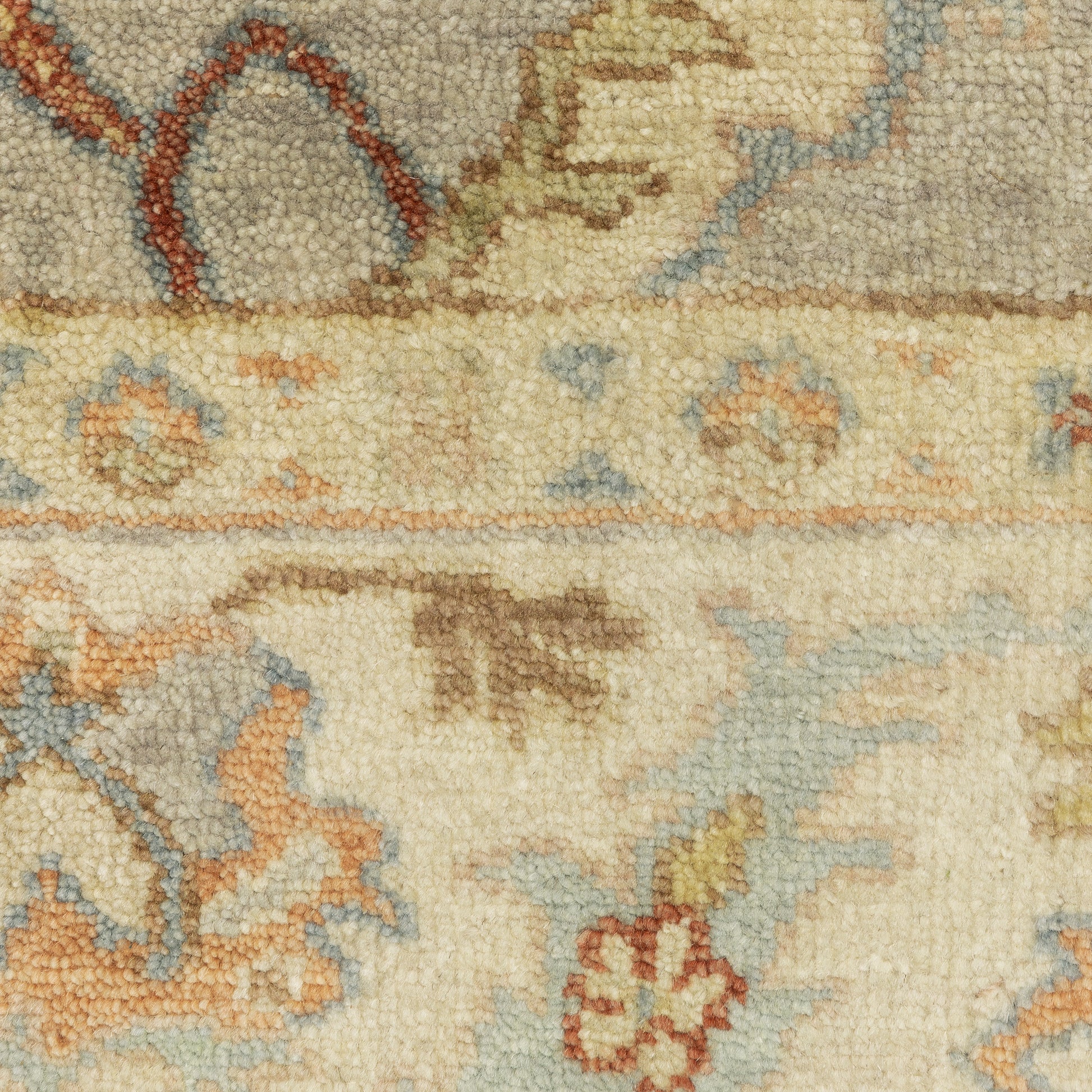 Palace Oriental Grey/ Beige Cut Pile Rug