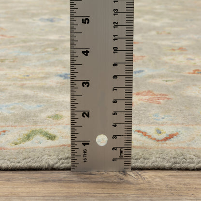 Palace Oriental Grey/ Multi Cut Pile Rug