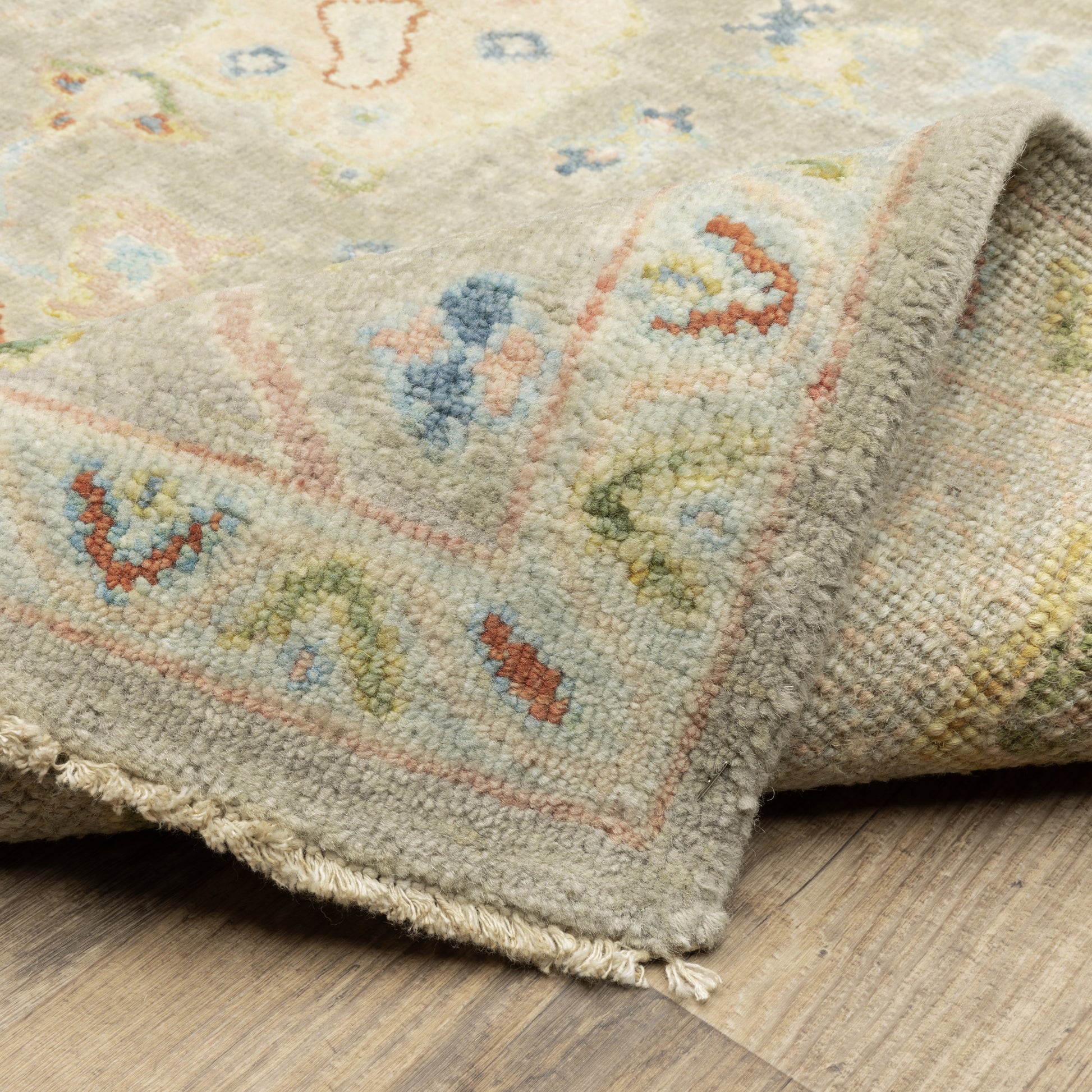 Palace Oriental Grey/ Multi Cut Pile Rug
