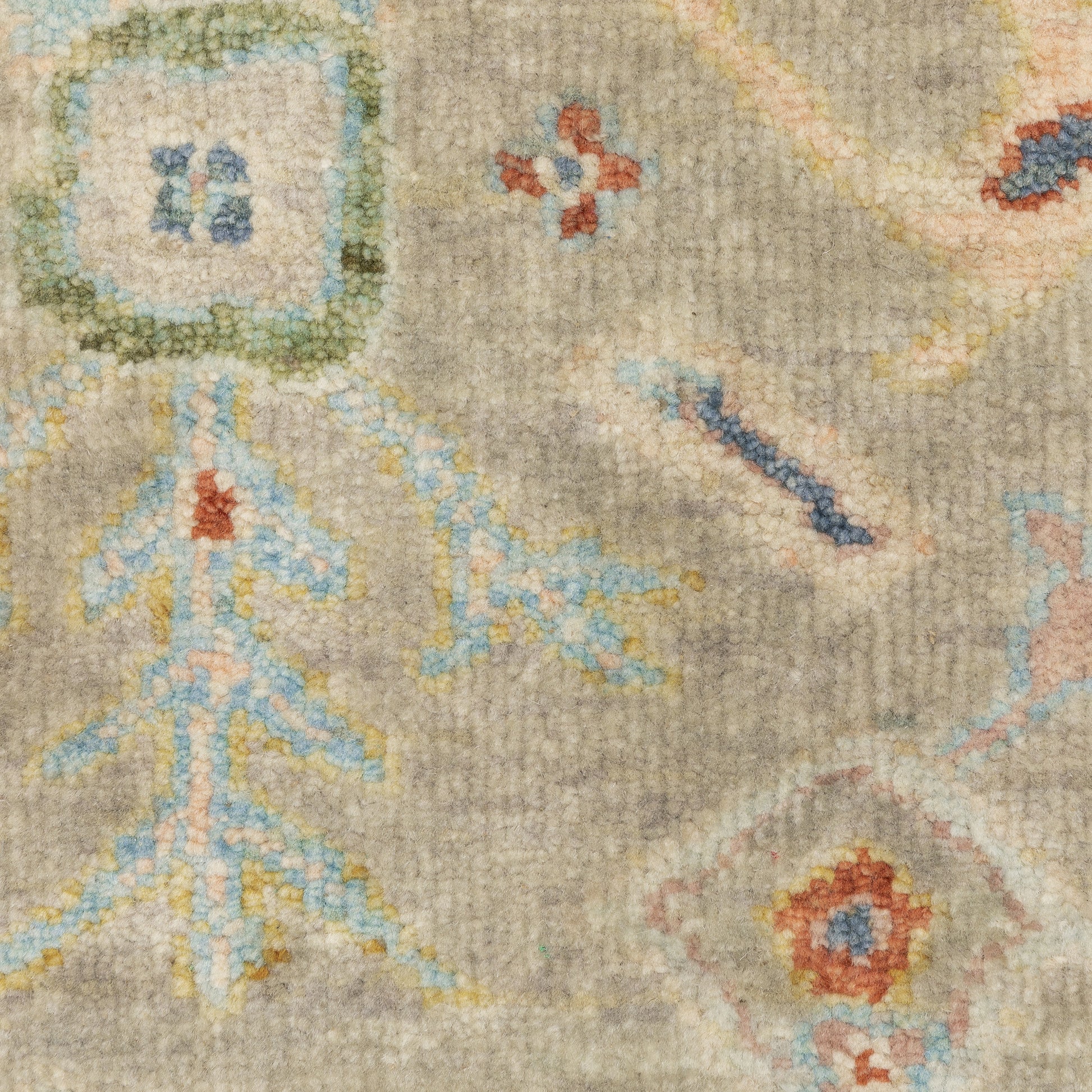 Palace Oriental Grey/ Multi Cut Pile Rug