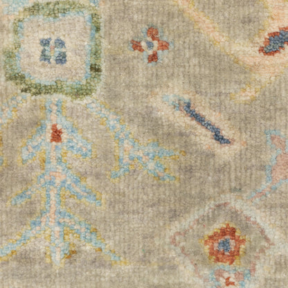 Palace Oriental Grey/ Multi Cut Pile Rug