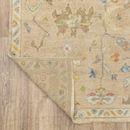 Palace Oriental Beige/ Multi Cut Pile Rug