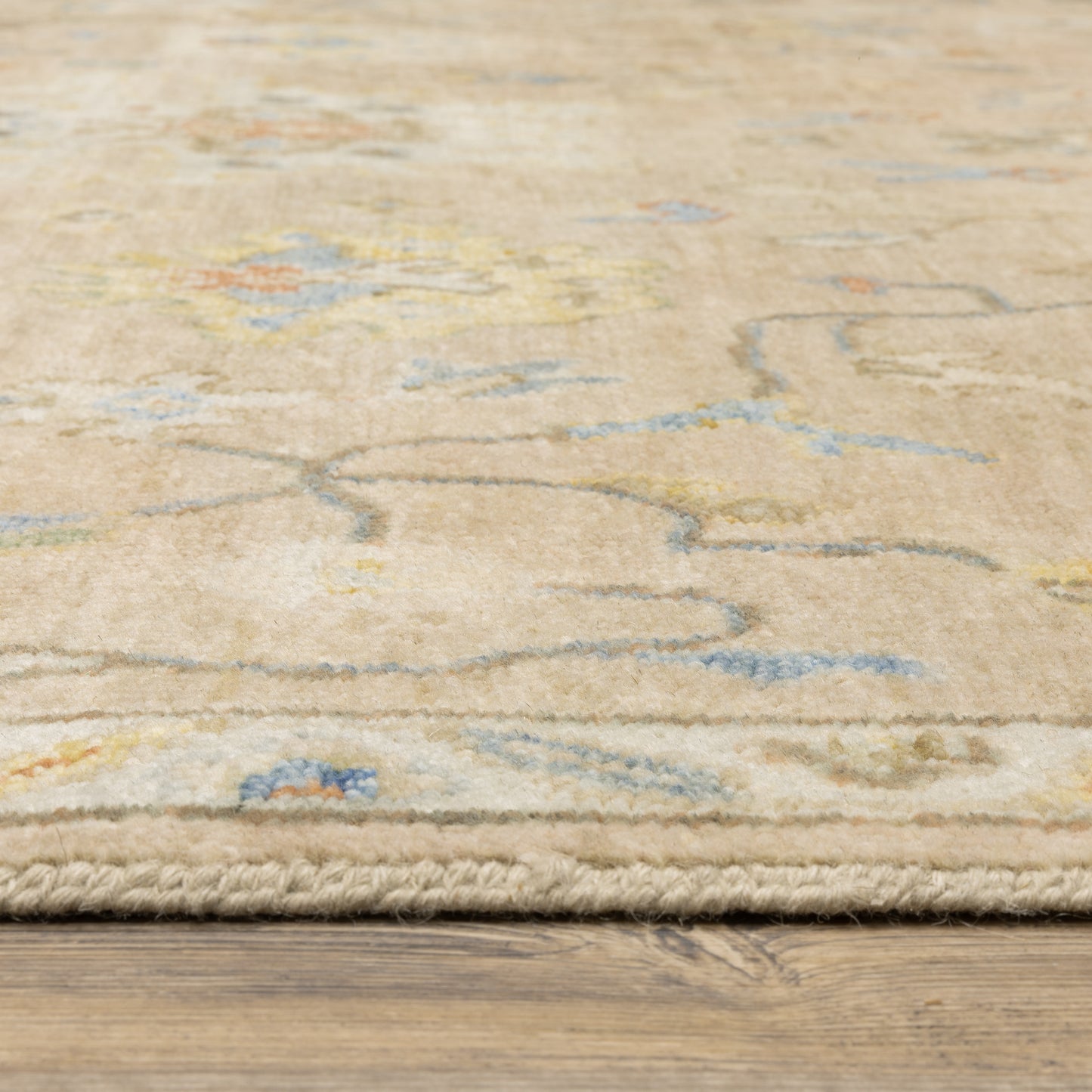 Palace Oriental Beige/ Multi Cut Pile Rug