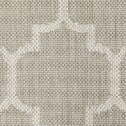 Portofino Outdoor Grey/ Ivory Trefoil Flat Weave Rug