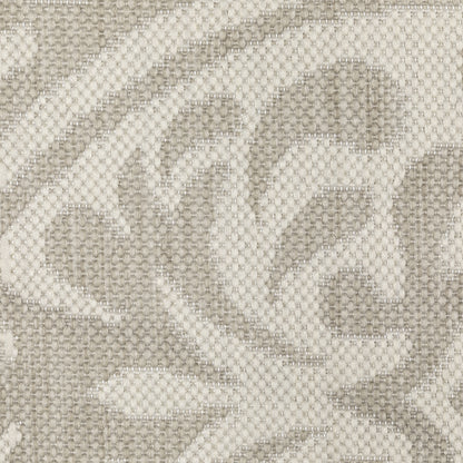 Portofino Outdoor Grey/ Ivory Floral Flat Weave Rug