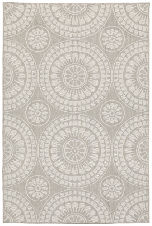 Portofino 1832H Grey Circles Rug