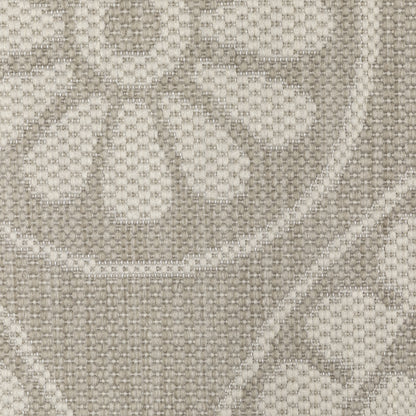 Portofino Circles Grey/ Ivory Outdoor Flat Weave Rug