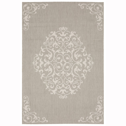 Portofino 6649W Grey Medallion Rug