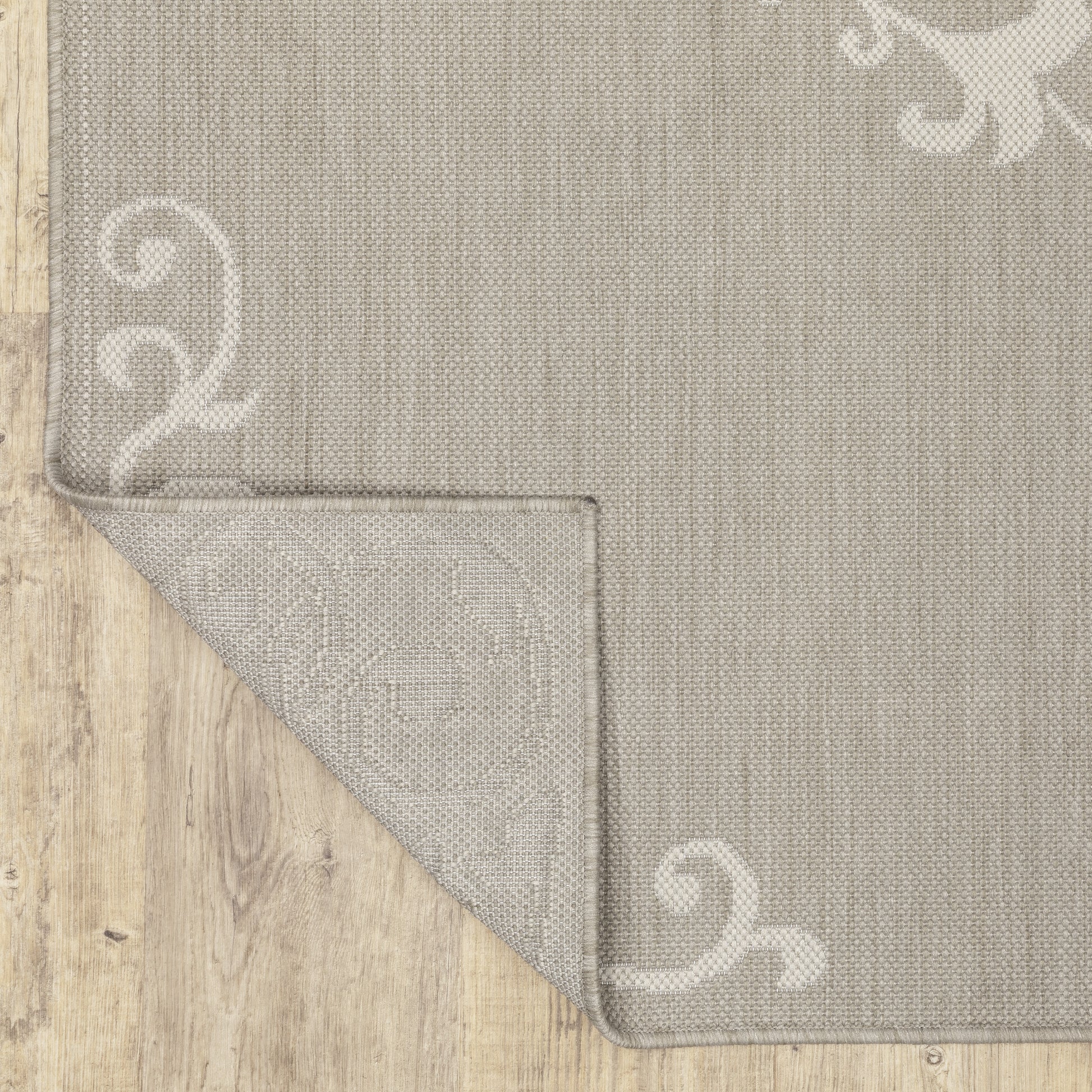 Portofino Medallion Grey/ Ivory Outdoor Flat Weave Rug