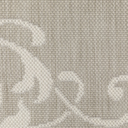 Portofino Medallion Grey/ Ivory Outdoor Flat Weave Rug