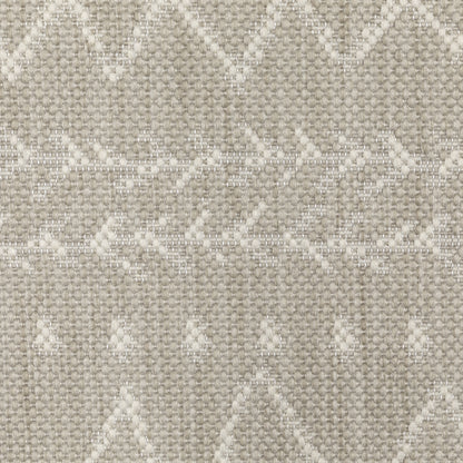 Portofino Outdoor Grey/ Ivory Geometric Flat Weave Rug