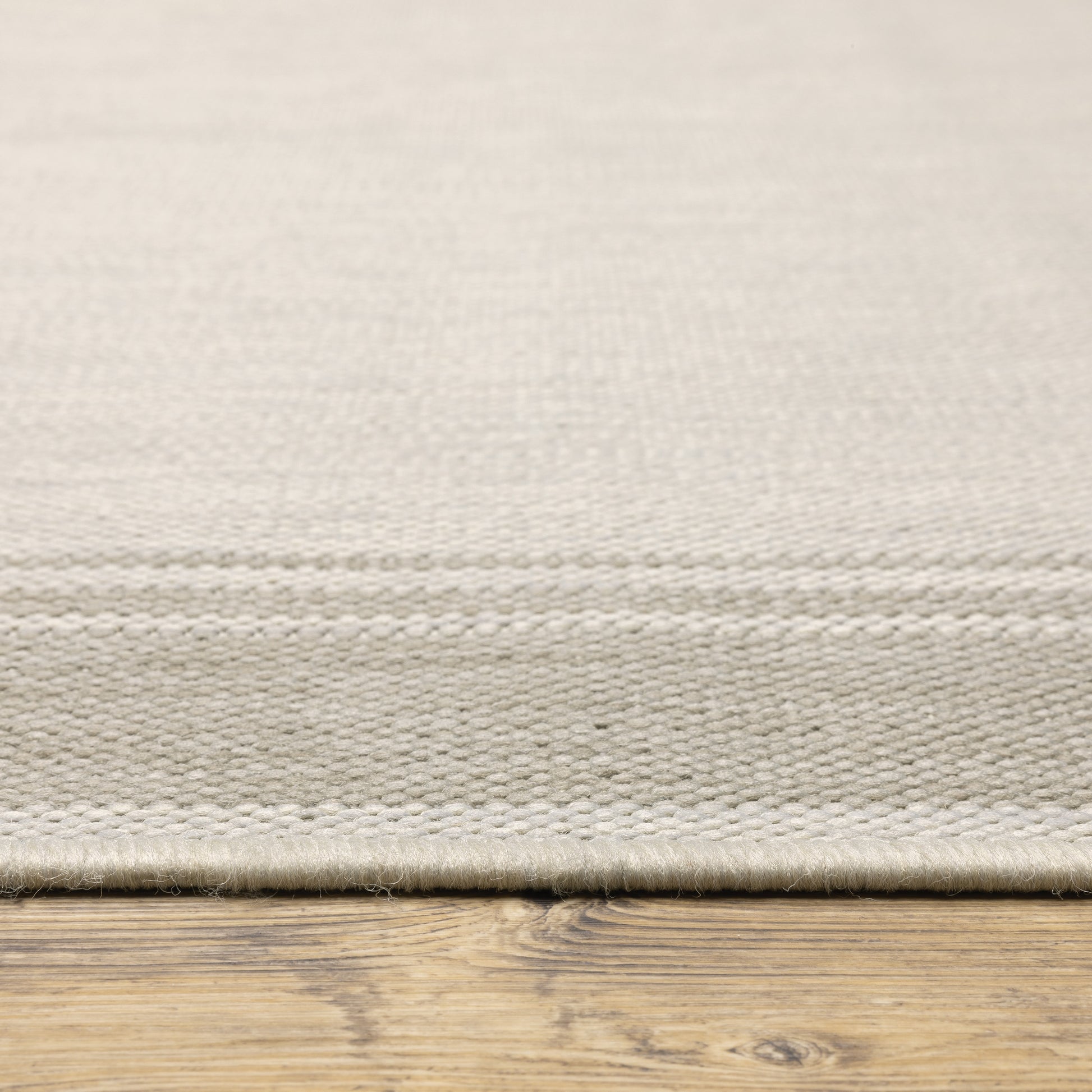Portofino Outdoor Ivory/ Grey Border Flat Weave Rug