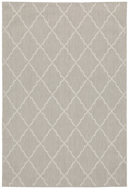 Portofino 7225H Grey Lattice Rug