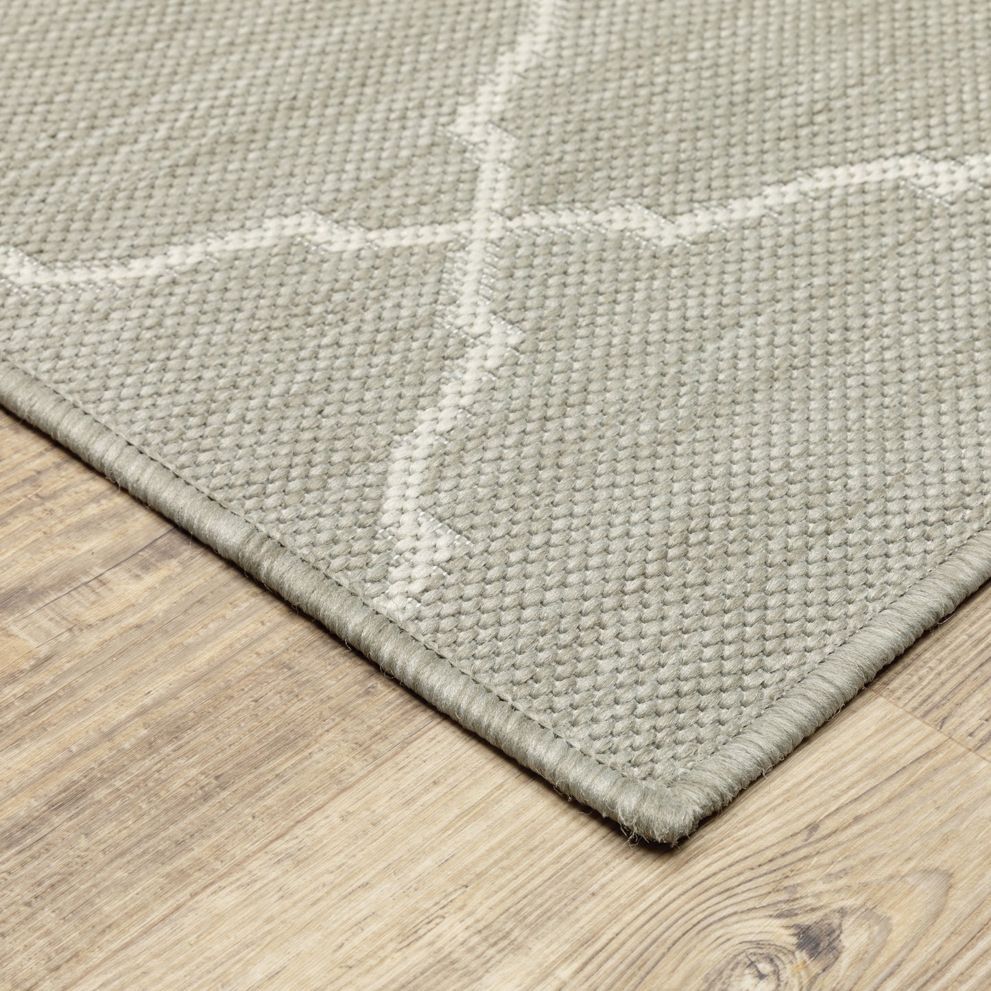 Portofino 7225H Grey Lattice Rug