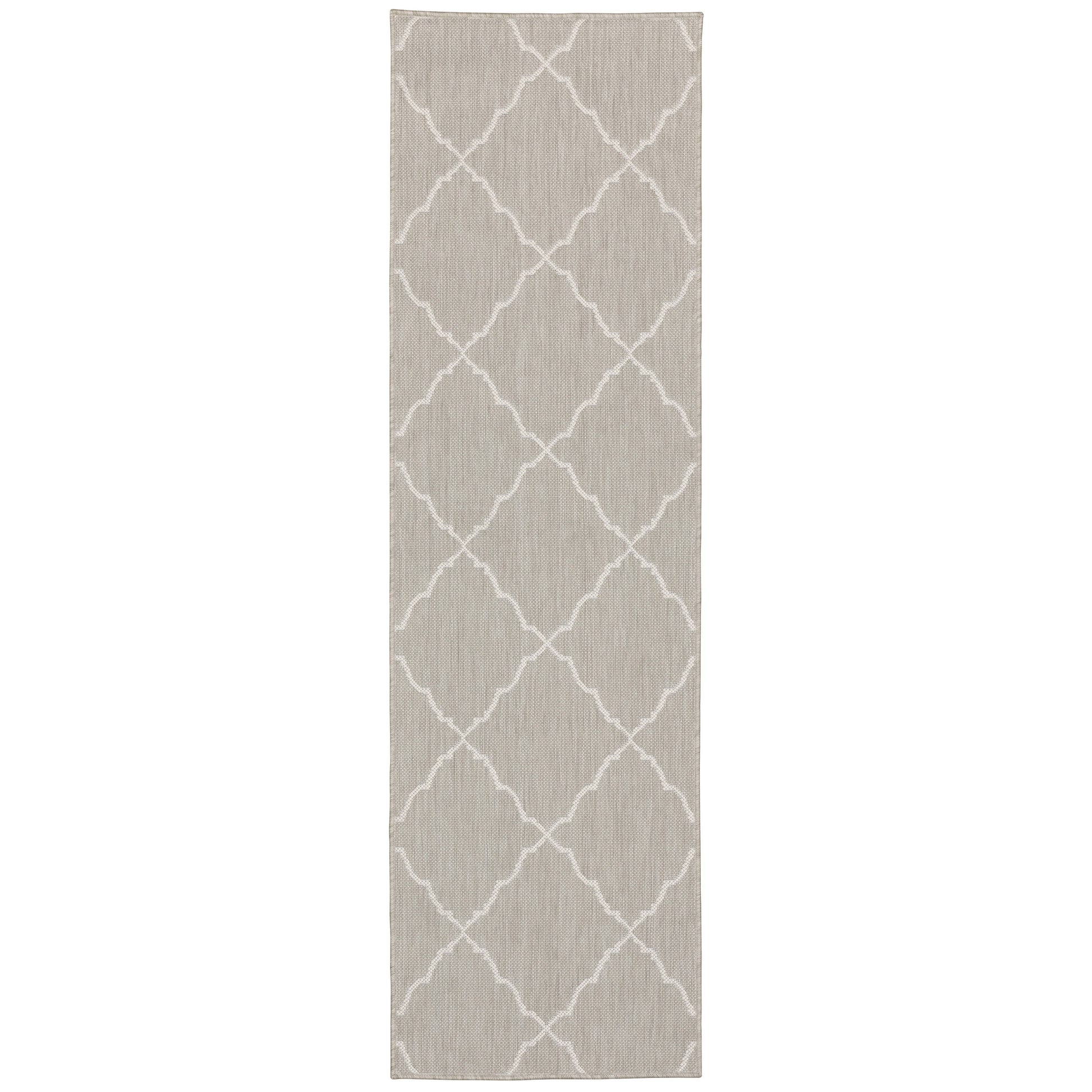Portofino 7225H Grey Lattice Rug