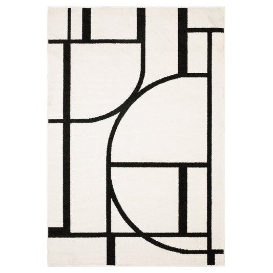Quinn QUI06 Ivory Circles Rug