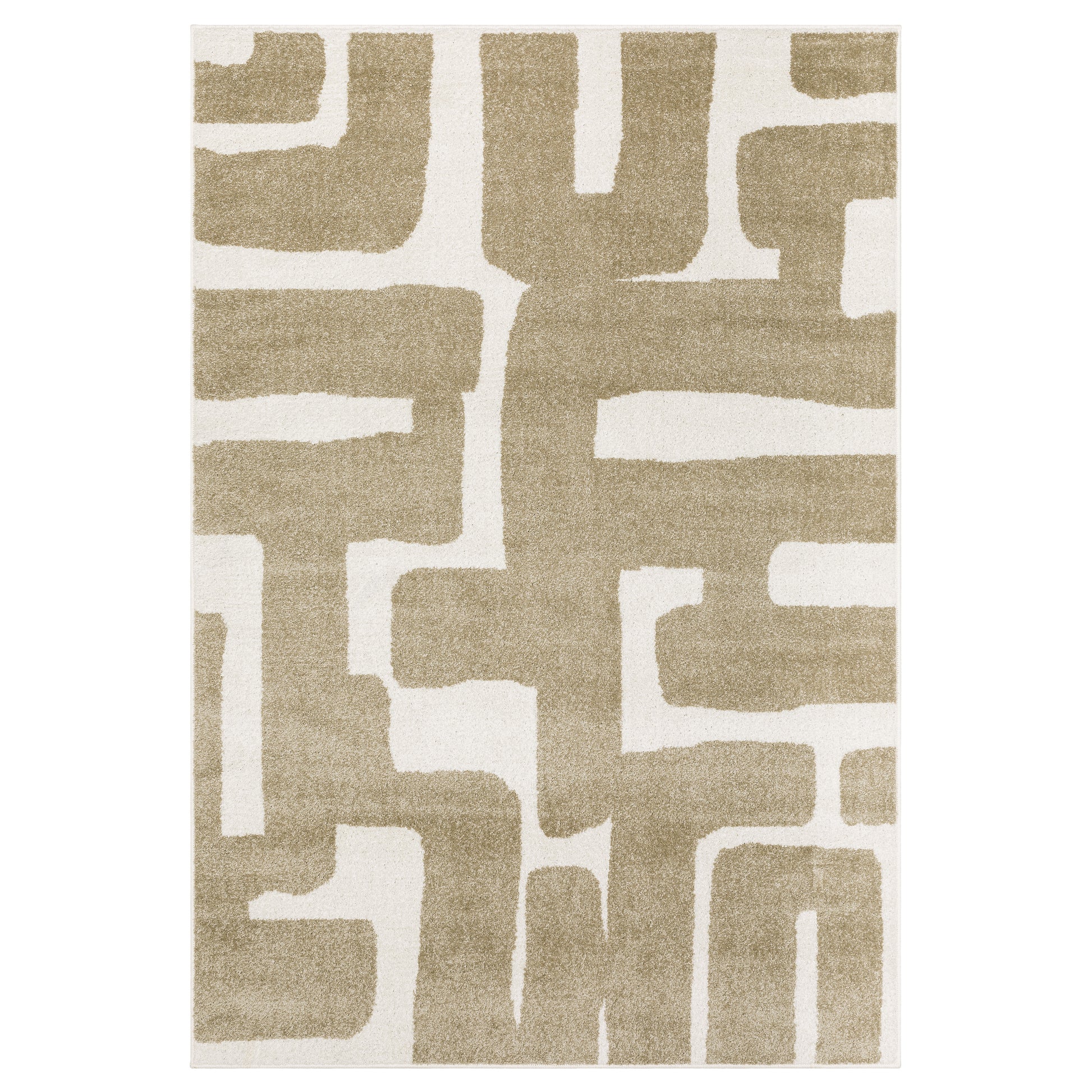 Quinn QUI09 Beige Abstract Rug