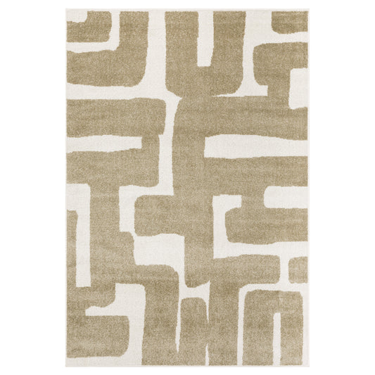 Quinn QUI09 Beige Abstract Rug