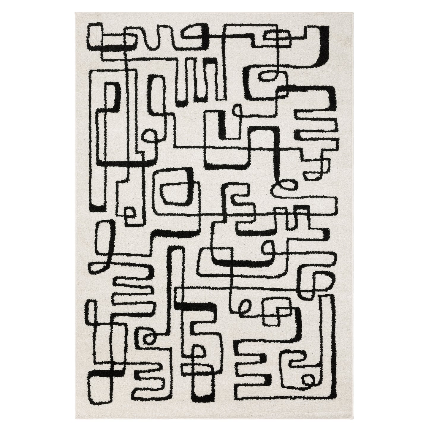 Quinn QUI11 Beige Abstract Rug